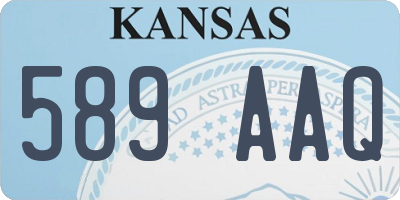 KS license plate 589AAQ