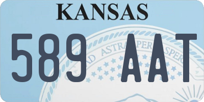 KS license plate 589AAT