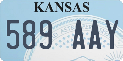 KS license plate 589AAY