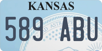 KS license plate 589ABU