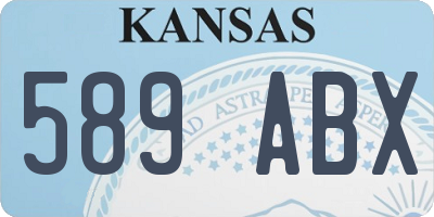 KS license plate 589ABX