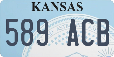 KS license plate 589ACB