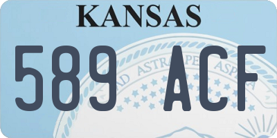 KS license plate 589ACF