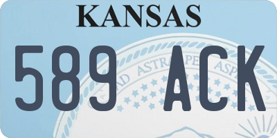 KS license plate 589ACK