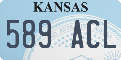 KS license plate 589ACL