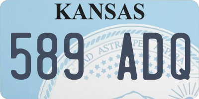 KS license plate 589ADQ