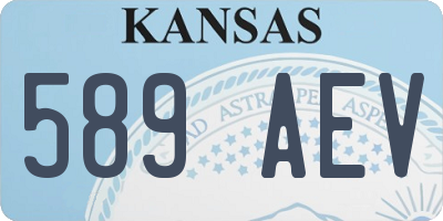 KS license plate 589AEV