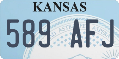 KS license plate 589AFJ