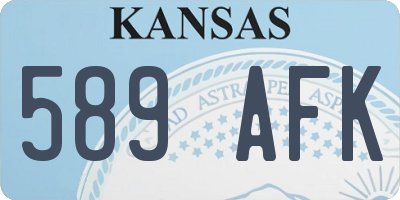 KS license plate 589AFK