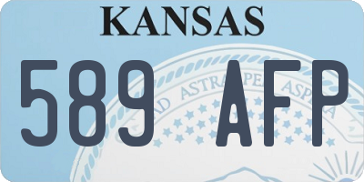 KS license plate 589AFP
