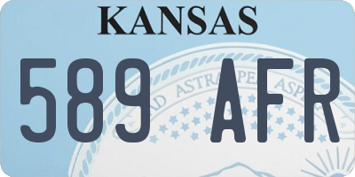 KS license plate 589AFR