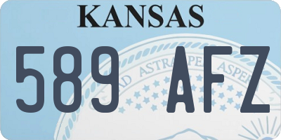 KS license plate 589AFZ