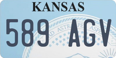 KS license plate 589AGV