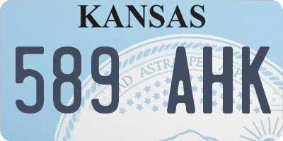 KS license plate 589AHK