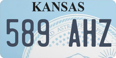 KS license plate 589AHZ