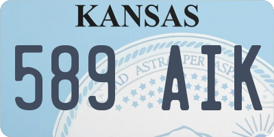 KS license plate 589AIK