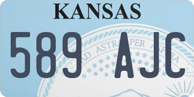KS license plate 589AJC