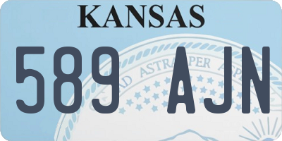 KS license plate 589AJN