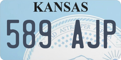 KS license plate 589AJP