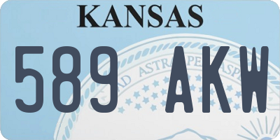 KS license plate 589AKW