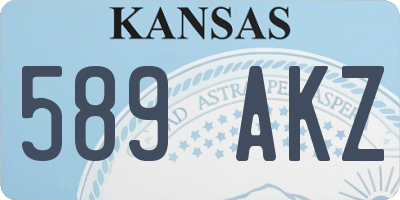 KS license plate 589AKZ