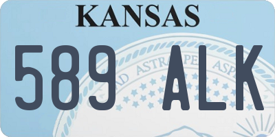 KS license plate 589ALK
