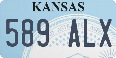 KS license plate 589ALX
