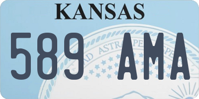 KS license plate 589AMA