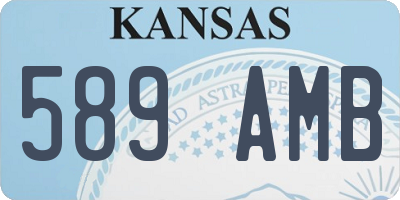 KS license plate 589AMB