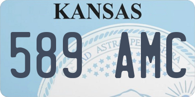 KS license plate 589AMC