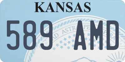 KS license plate 589AMD