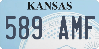 KS license plate 589AMF
