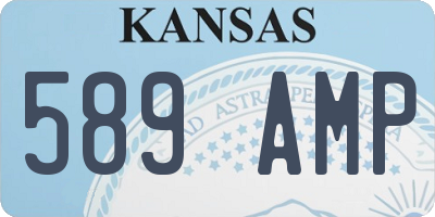 KS license plate 589AMP