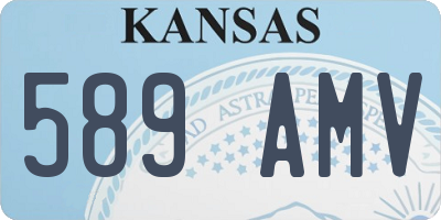 KS license plate 589AMV