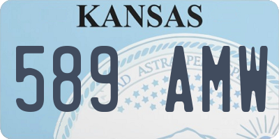 KS license plate 589AMW