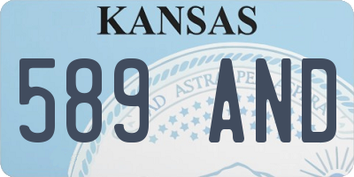 KS license plate 589AND
