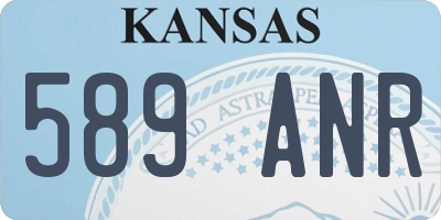 KS license plate 589ANR