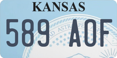 KS license plate 589AOF