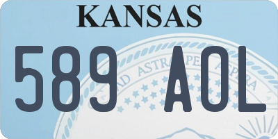 KS license plate 589AOL