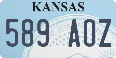 KS license plate 589AOZ