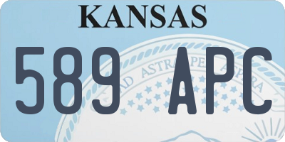 KS license plate 589APC