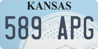 KS license plate 589APG