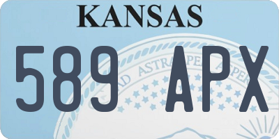 KS license plate 589APX
