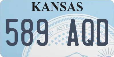 KS license plate 589AQD