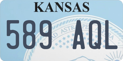 KS license plate 589AQL