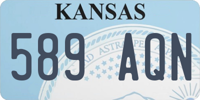 KS license plate 589AQN