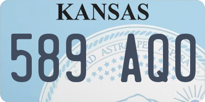 KS license plate 589AQO