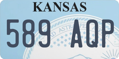 KS license plate 589AQP