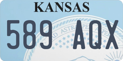 KS license plate 589AQX