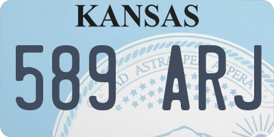 KS license plate 589ARJ